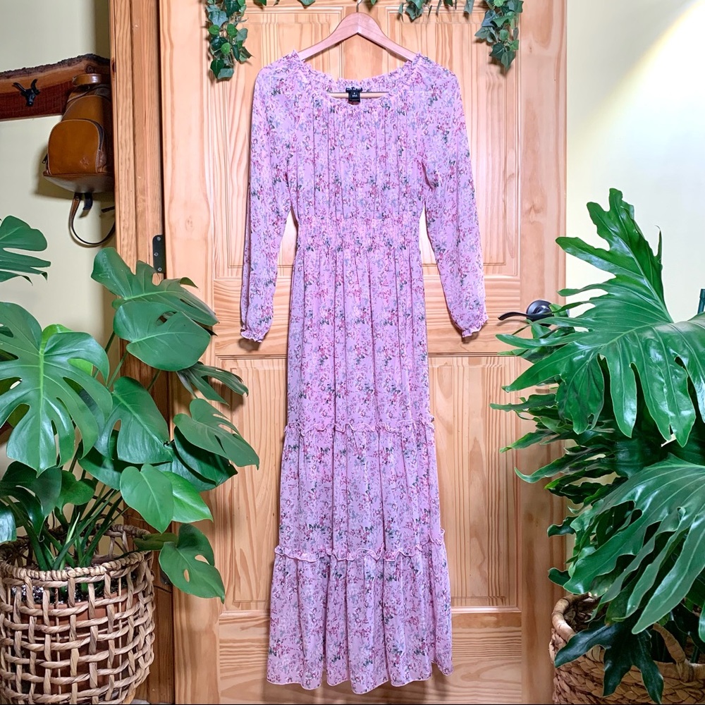 Romantic Boho Floral Maxi Dress